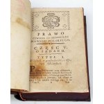 OSTROWSKI- PRAWO CYWILNE NARODU POLSKIEGO t.1-2 [coplet in 2 vols.] ed. 1784