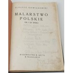 NIEWIADOMSKI- MALARSTWO POLSKIE XIX i XX wieku OPRAWA ZJAWIŃSKI. Obszerny wpis ręką Autora.