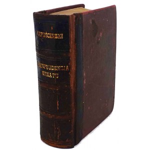 CAPUSCINSKI - DIE RECHTSSPRECHUNG DES SENATS DER SECHSUNDZWANZIG JAHRE (1842-1867).