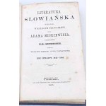 MICKIEWICZ- LITERATURA SŁOWIAŃSKA vol. I-IV [complete] Poznań 1865 OPRAWA