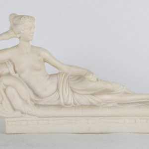 Antonio Canova (1757-1822) podľa - Paolina Borghese ako Víťazná Venuša