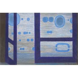 Jan Tarasin (1926-2009), Bez tytułu (niebieski), 2000