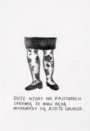 Marcin Maciejowski (ur. 1974), bez tytułu (Duże wzory na rajstopach), nd.