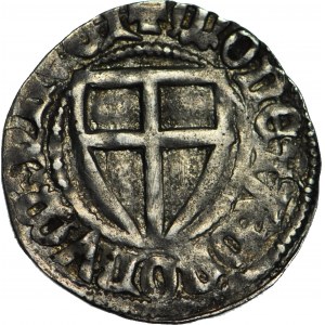 RR-, Zakon Krzyżacki, Konrad III von Jungingen 1393-1407, Szeląg, błąd CERCI (zamiast TERCI)