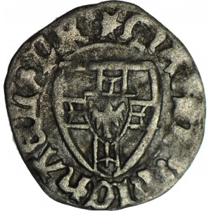 R-, Zakon Krzyżacki, Michał I Küchmeister 1414-1422, Szeląg, Gdańsk, błąd PRI (zamiast PRV)