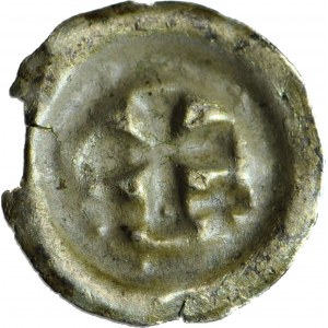 R-, Zakon Krzyżacki, ok. 1315 - ok. 1325, Brakteat Krzyż łaciński, rzadki