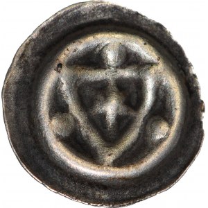 RR-, Teutonic Order, c. 1345 - c. 1360, Brakteat Shield with star II, rare.