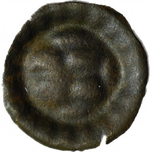 RR-, Teutonský řád, raženo v období po roce 1498 (1510?)-1525, teutonský štít Brakteat II