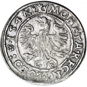 R-, Zygmunt I Stary, Grosz 1547 Kraków, leżąca 7 w dacie, rzadki