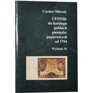 Cz. Miłczak, price list edition IX