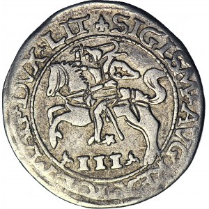 RR-, Zygmunt II August, Trojak Szyderczy 1565, Tykocin, rzadki