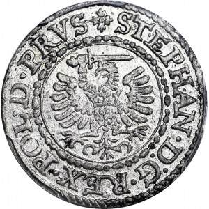 R-, Stefan Batory, Szeląg 1581, Gdańsk