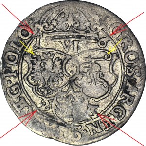 RRR-, Sigismund III Vasa, Sixpence 1623, Cracow, DATE DISTRIBUTED, R6