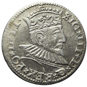 Zygmunt III Waza, Trojak 1591, Ryga, ładny