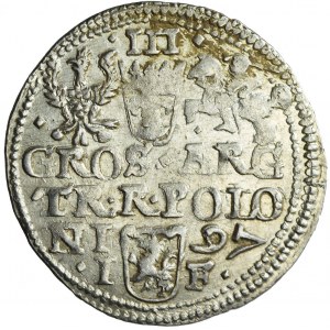 Zygmunt III Waza, Trojak 1597, Olkusz, menniczy