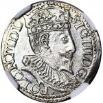 Zygmunt III Waza, Trojak 1598, Olkusz, piękny