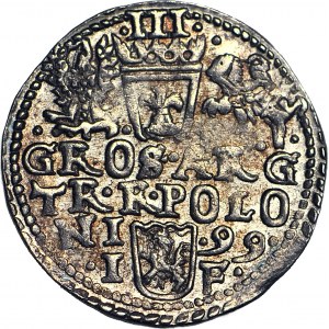 Zygmunt III Waza, Trojak 1599, Olkusz, menniczy