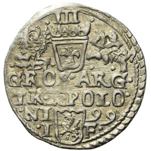 Zygmunt III Waza, Trojak 1599, Olkusz, piękny