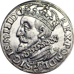 Zygmunt III Waza, Trojak 1601, Kraków, głowa w lewo, menniczy