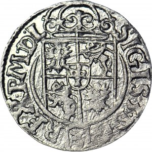R-, Sigismund III Vasa, Half-track 1627, half-goat in decorative shield, beautiful