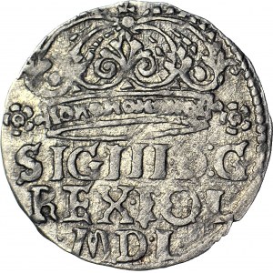 RR-, Sigismund III Vasa, Crown penny 1627, krakow, very rare last vintage