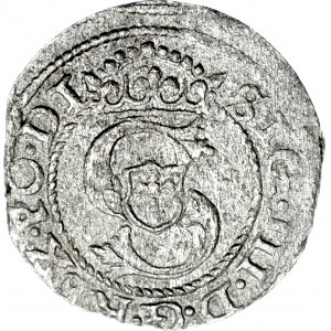 RR-, Zygmunt III Waza, Szeląg 1588/9 - przebitka daty, Ryga