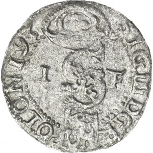 RRR-, Zygmunt III Waza, Szeląg 1593 Olkusz, błąd PO-ONI
