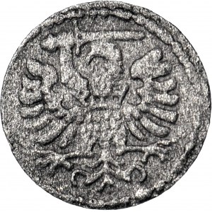 R-, Zygmunt III Waza, Denar 1591, Gdańsk, rzadki rocznik