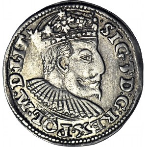 RR-, Zygmunt III Waza, Trojak Lublin 1595, data rozstrzelona, POLONIE, 0 notowań na 199 szt.