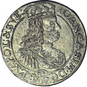 Jan Kazimír, šestý z roku 1667 TLB, Bydgoszcz, krásný