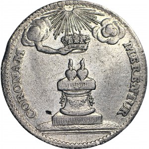 R-, August III Sas, Dwugrosz zaślubinowy 1738, Drezno