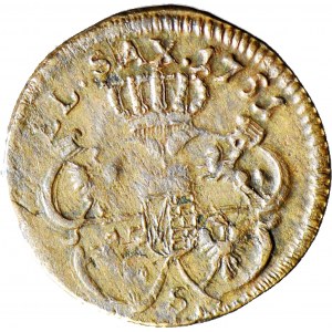RR-, August III Sas, Szeląg 1751 z literą S, R7