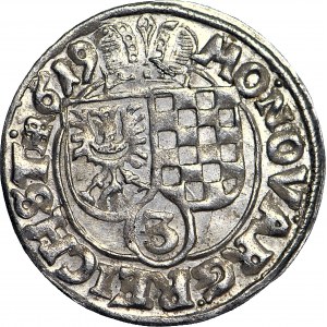 Silesia, Principality of Legnicko-Brzesko-Wołowo, 3 krajcars 1619, Zloty Stok, minted