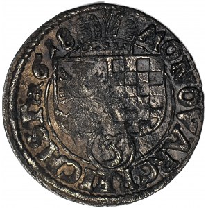 Slezsko, knížectví legnicko-brzesko-wołowskie, 3 krajcary 1618, Złoty Stok, malý HR, ražba