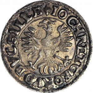 Schlesien, Herzogtum Legnicko-Brzesko-Wołowskie, 3 krajcars 1618, Złoty Stok, kleine HR, geprägt