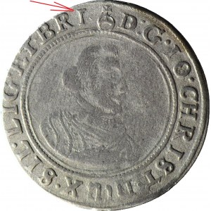 RRR-, Jan Chrystian Brzeski, 24 krajcary Oława 1622, MAŁA GŁOWA, błędy ET BRI, MNOVA, ENIT, nienotowany