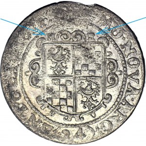 R-, Jan Chrystian Brzeski, 24 krajcary Oława 1622 H-R over shields, BR, (24), beautiful
