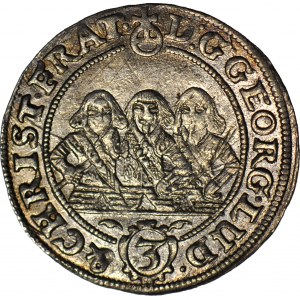 RR, Silesia, Silesia, three brothers, 3 krajcars 1656, BRZEG, VERY BEAUTIFUL!!!