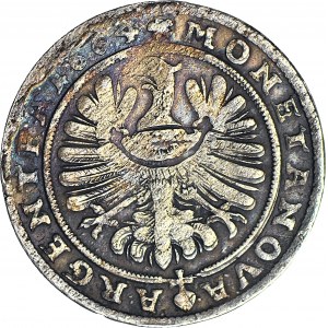 R-, Śląsk, Chrystian Wołowski, 15 krajcarów 1664, BRZEG, OSTATNI ROK BICIA