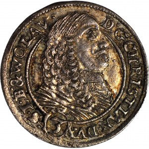Silesia, Chrystian of Wallachia, 3 krajcary 1661, BRZEG, WOLAV, BEAUTIFUL