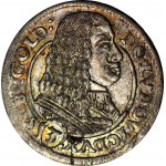 RR-, Silesia, Louis IV of Legnica, 3 krajcars 1661, BRZEG, OTTO HORN COLLECTION!