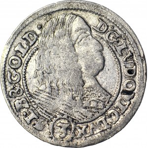 Śląsk, Ludwik IV Legnicki, 3 krajcary 1661, BRZEG