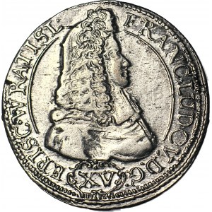 Śląsk, Franciszek Ludwik, 15 krajcarów 1694, Nysa, piękne