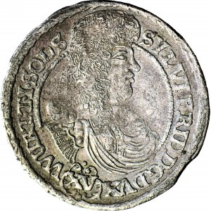 RRR-, Silesia, Sylvius Frederick, 15 krajcars 1690, Olesnica, EXTREMELY RARE ANNIVERSARY, UNIQUE?