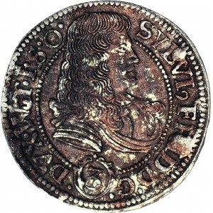Śląsk, Sylwiusz Fryderyk, 3 krajcary 1674, Oleśnica