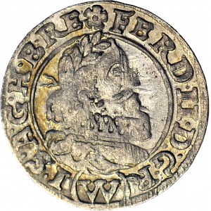 Silesia, Ferdinand II, 1 krajcar 1626 HR, Wroclaw, bust with orifice