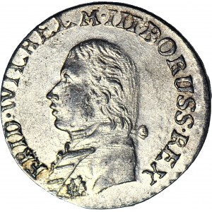 RR-, Silesia, Frederick William III, 3 krajcars 1807 G, Klodzko, minted