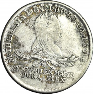 Rakouské dělení, Osvětimské a Zátorské knížectví, 2 zl. (30 krajcarů) 1776, Vídeň