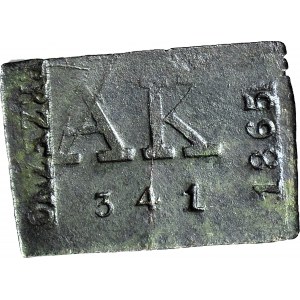 RR-, Polsko, Brzeźno, A. Konczewski, žeton na 10 grošů 1865