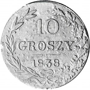 Kingdom of Poland, 10 groszy 1838